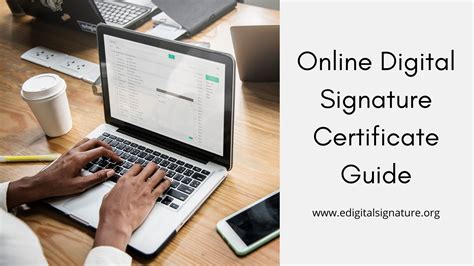 Digital signatures and certificates